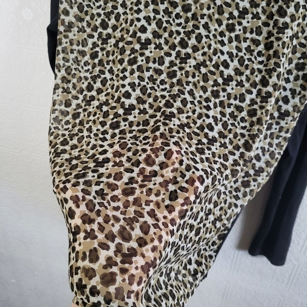 Maison Scotch animal print sheer back top - Picture 4 of 4
